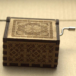 Handmade engraved wooden music box - gifts 2