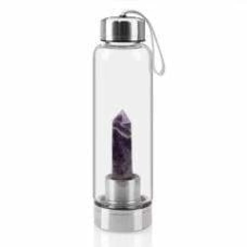 Healing crystal water bottle - 0.55L / amethyst1 - Bottles