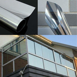 Heat insulation film for windows - 50 x 500 cm - decorative