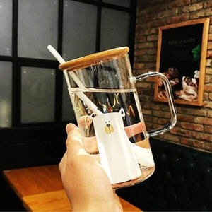 Heat resistant glass coffee mug - 3 - cups & mugs