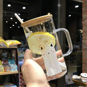 Heat Resistant Glass Coffee Mug - 5 - Cups & Mugs