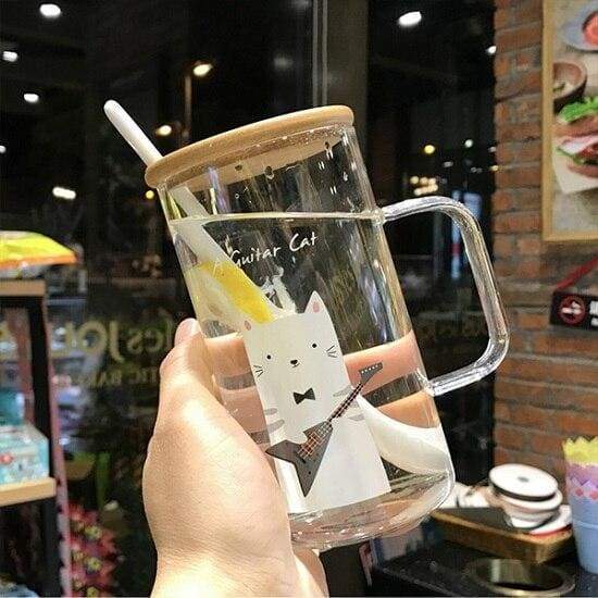 Heat Resistant Glass Coffee Mug - 6 - Cups & Mugs