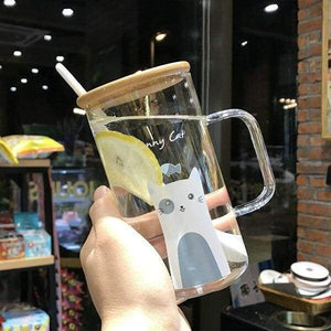 Heat Resistant Glass Coffee Mug - 7 - Cups & Mugs