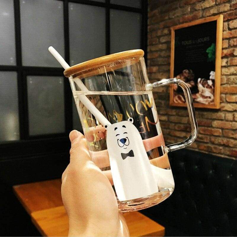 Heat resistant glass coffee mug - cups & mugs