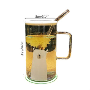 Heat resistant glass coffee mug - cups & mugs