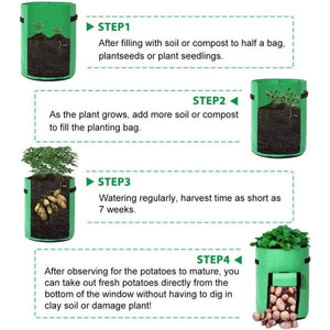 Home garden breathable plant growth bag - flower pots & 