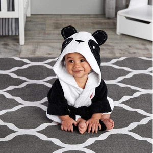 Hooded Animal Baby Bathrobe - New Panda / 0-18 month