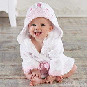 Hooded Animal Baby Bathrobe - PRINCESS / 0-18 month