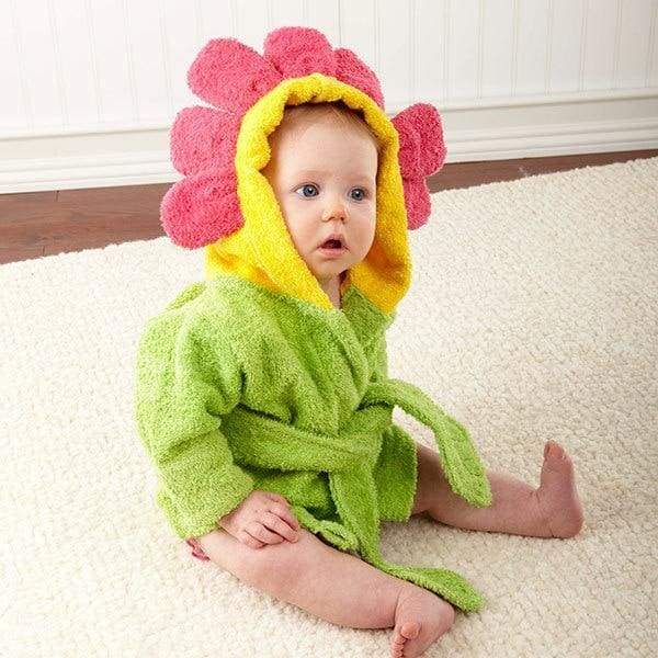 Hooded Animal Baby Bathrobe - sunflower / 0-18 month