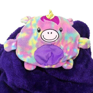 Hooded Wearable Blanket For Kids - Unicorn / one size for