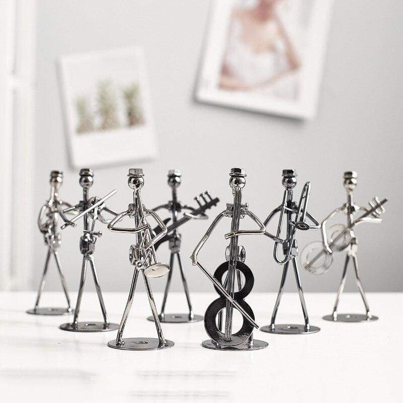 Iron Sculpture Musical Band - 8pcs - home decor 2