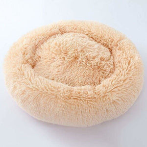 Kennel Round Plush Nest Bed - Apricot / 60x60cm - Pet