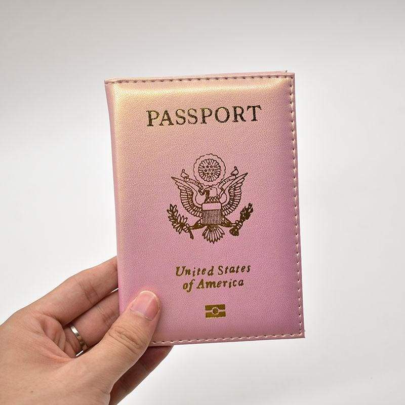 Leather usa passport holder - card & id holders