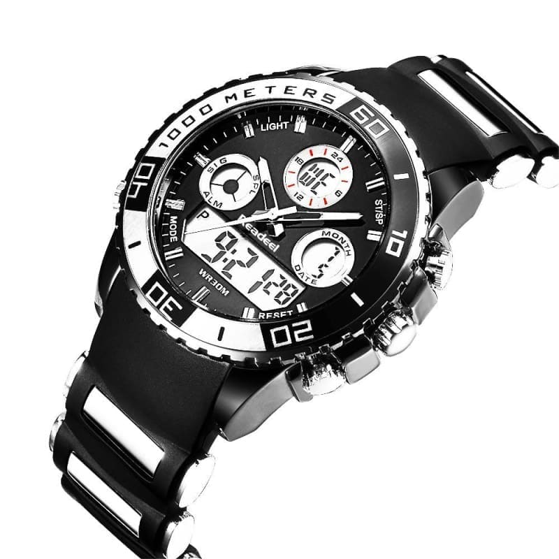 Led digital watch quartz - black - sports watches