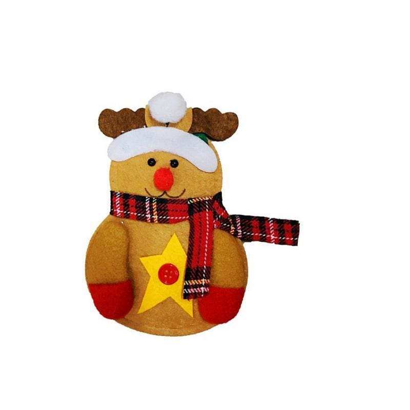 Little Snowman Cutlery Bag - D - Stockings & Gift Holders