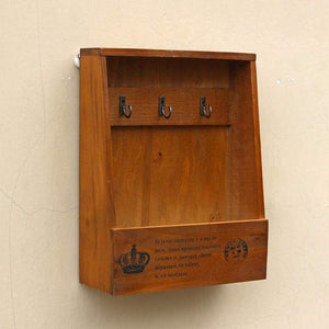 Mail Organizer Box with Key Hanging - Storage Holders &