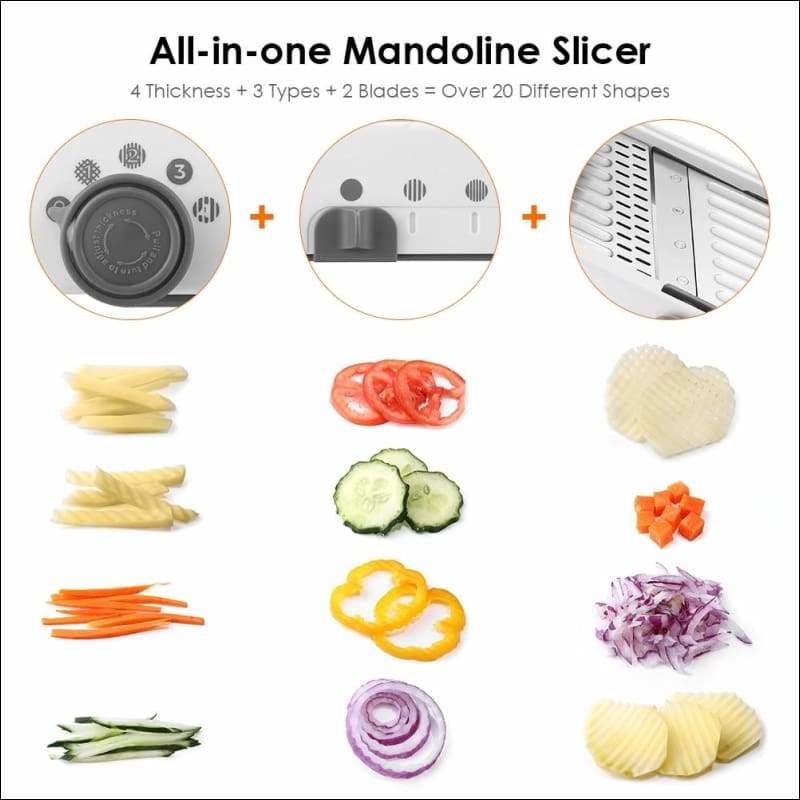 Mandoline Vegetable Slicer - silver - Kitchen Accessories