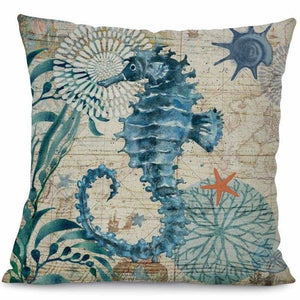 Marine Life Cushion Cover - 44x44cm / 4