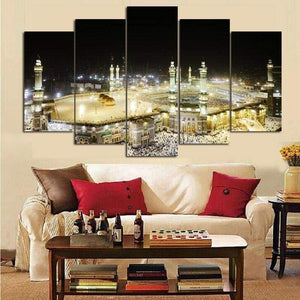 Mecca Oil Painting - 70x100 cm Unframed - Home Decor