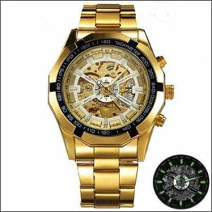 Mechanical Watch Luxury - GOLDEN BLACK WHITE - Watches
