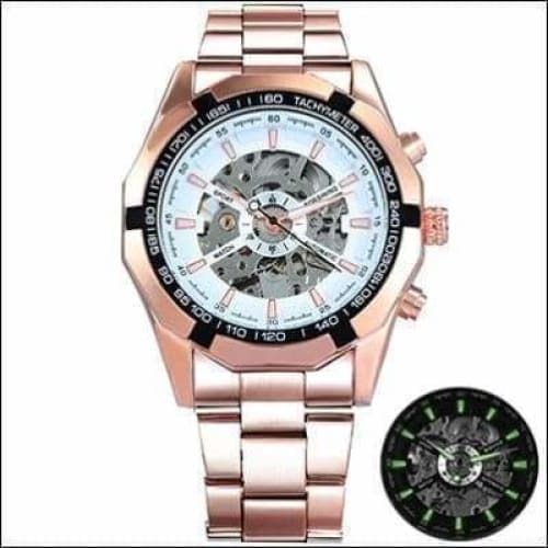 Mechanical Watch Luxury - ROSE GOLDEN WHITE - Watches