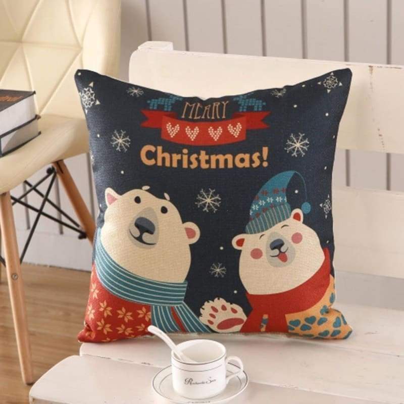 Merry christmas cushion cover - type 16 / 45x45cm - 