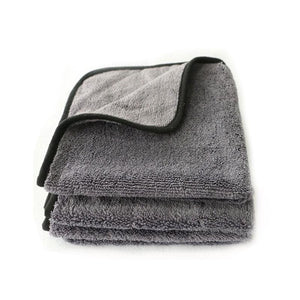 Microfiber plush detailing towel - gray - sponges cloths & 