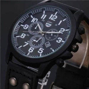 Military watch vintage - black - quartz watches
