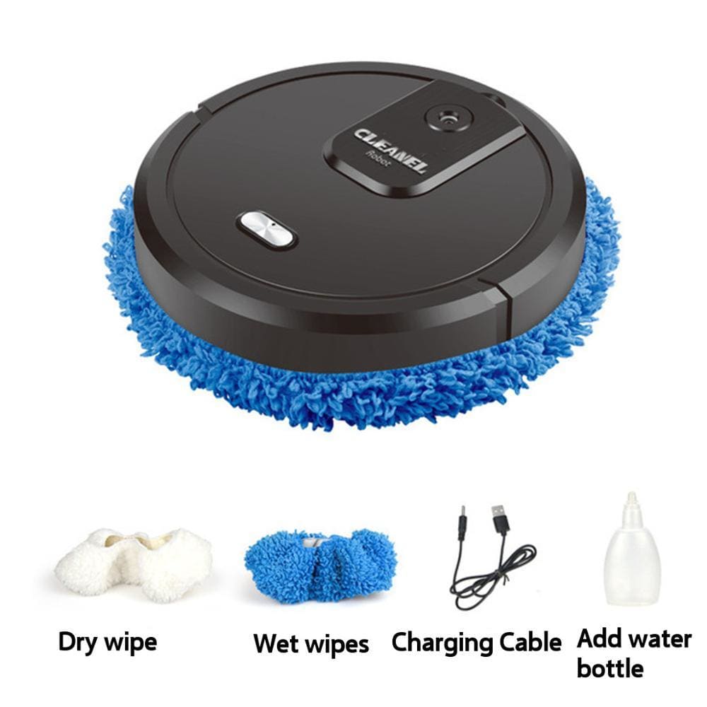 Moping sweeping automatic robot - black - smart home 