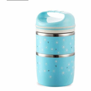 Multilayer Thermal Lunch Box - 2 layer Blue - Kitchen