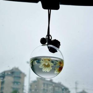 Pendant glass car perfume