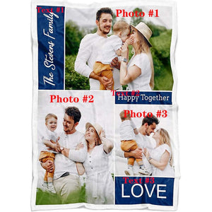 Personalized Photo Blanket - 120x150cm - Blankets