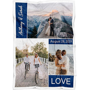 Personalized Photo Blanket - 180x200cm - Blankets