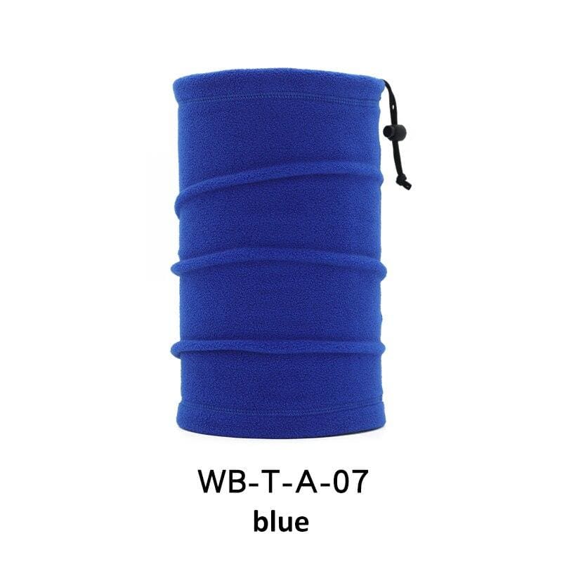 Polar fleece neck tube scarf - 1 pcs blue - face cover