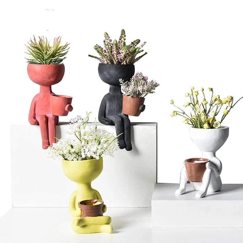 Posture Sculpture Vase - Home Garden 2