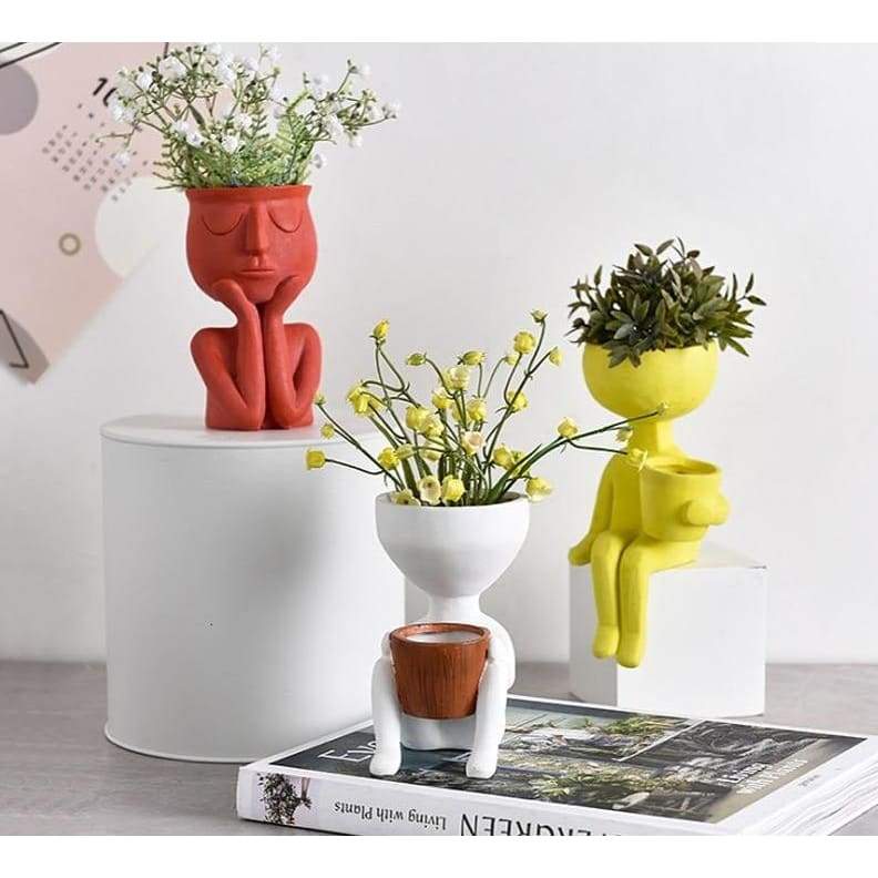 Posture Sculpture Vase - Home Garden 2