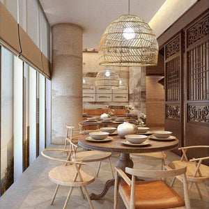 Rattan Hanging Lamp - Light