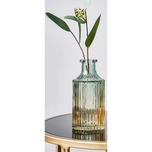 Relief Art Glass Vase - high 14.5cm - home decor 2