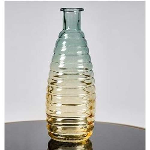 Relief Art Glass Vase - high 19.5cm - home decor 2