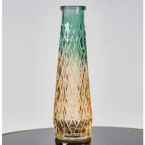 Relief Art Glass Vase - high 22cm - home decor 2