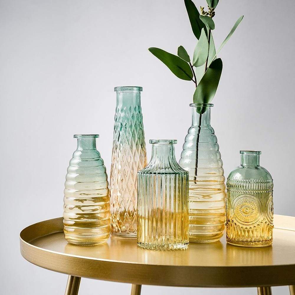 Relief Art Glass Vase - home decor 2