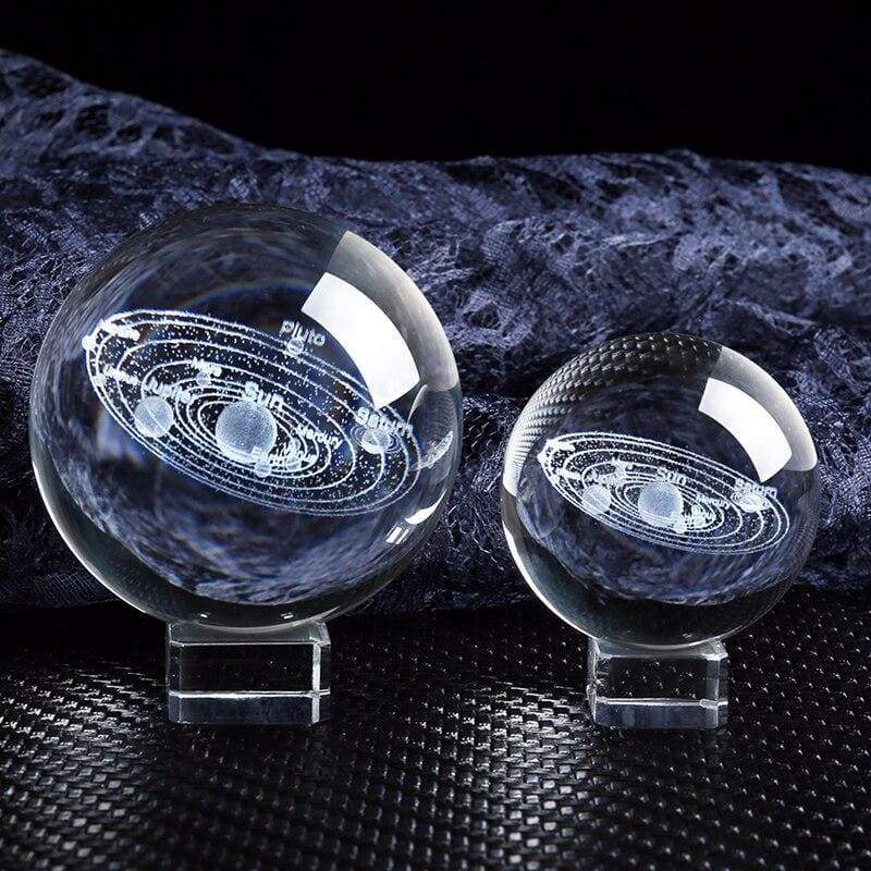 Solar System Crystal Ball 3D - home decor 2