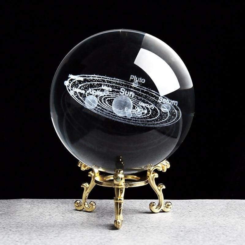 Solar System Crystal Ball 3D - home decor 2