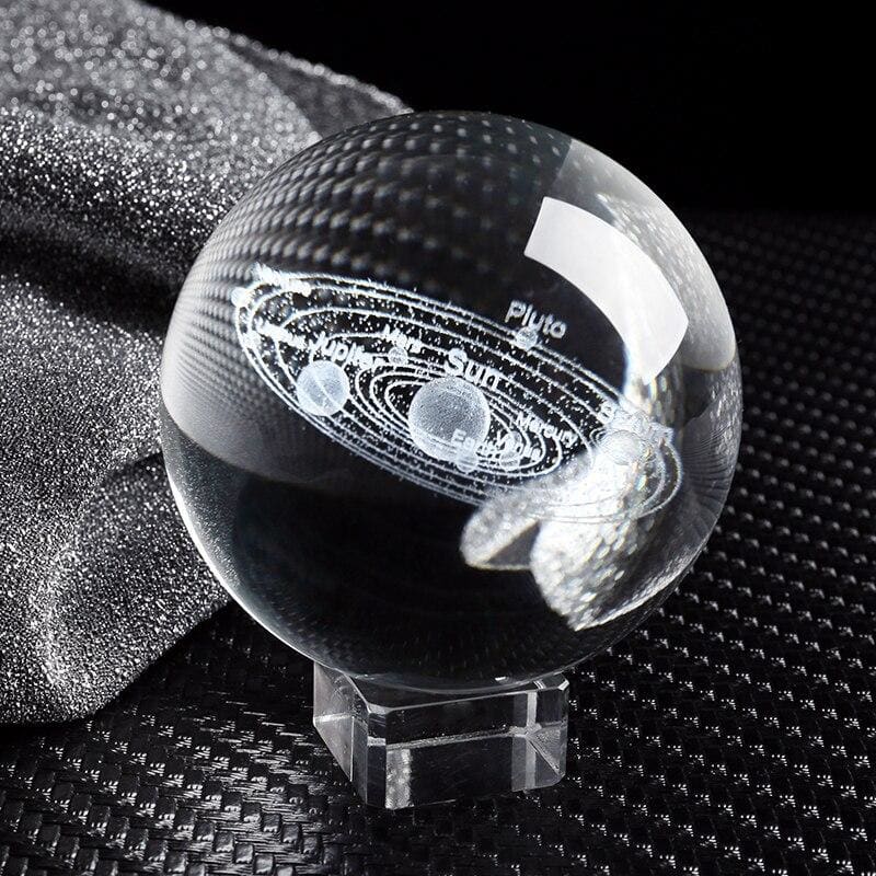 Solar System Crystal Ball 3D - home decor 2