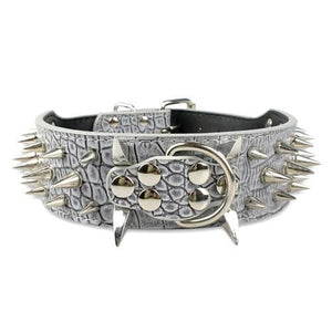 Spiked Studded Leather Dog Collar - Accessories