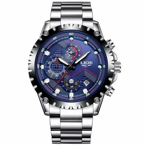 Sports quartz watch - steel blue - watches