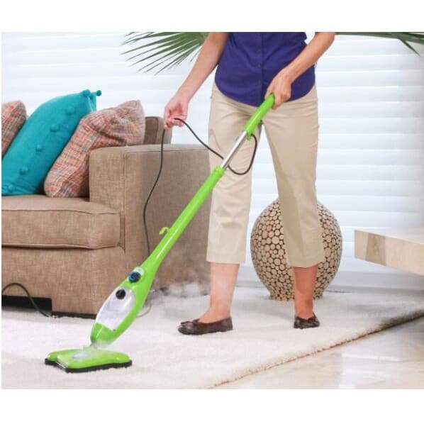 Steam cleaner - green - home cleaning