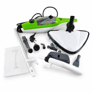 Steam cleaner - green - home cleaning