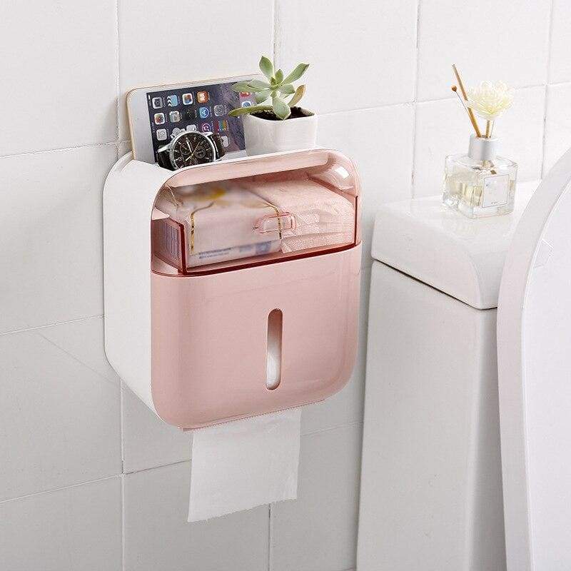 Toilet Paper Holder Rack - pink - Bathroom Accessories