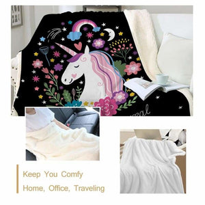 Unicorn Blanket For Kids - Blankets